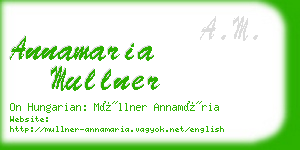 annamaria mullner business card